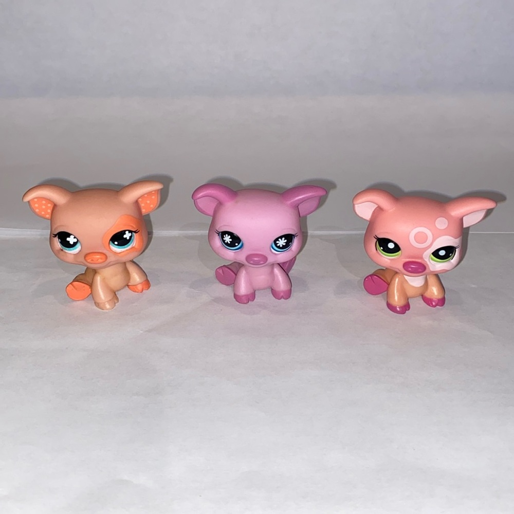 Littlest Pet Shop Bobble Head Pigs 🐷 C-031/C-015D